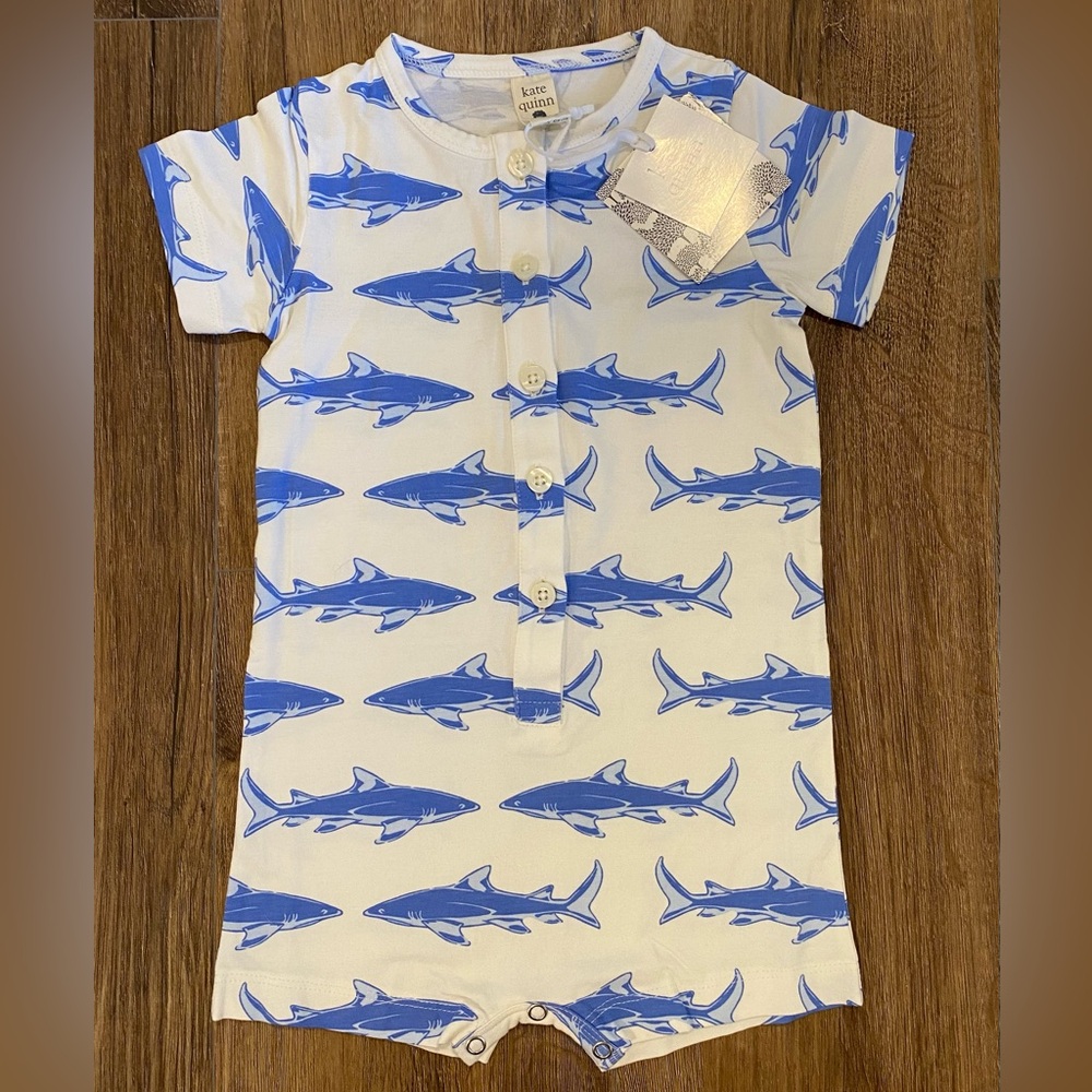 NWT Kate Quinn shark romper